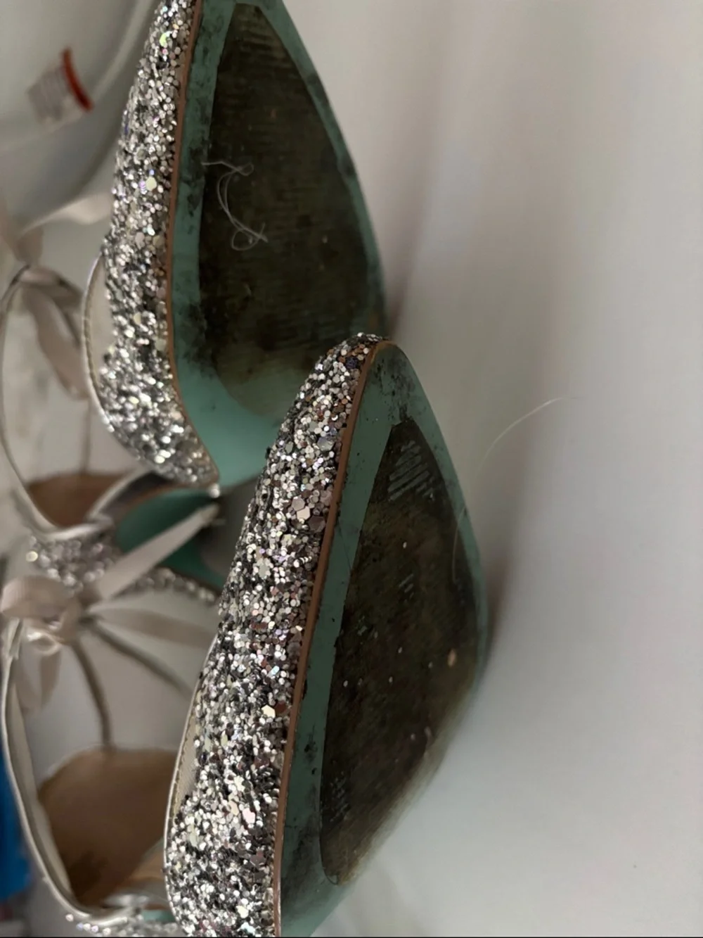 Betsy Johnson Glitter Heels - Picture 3 of 6